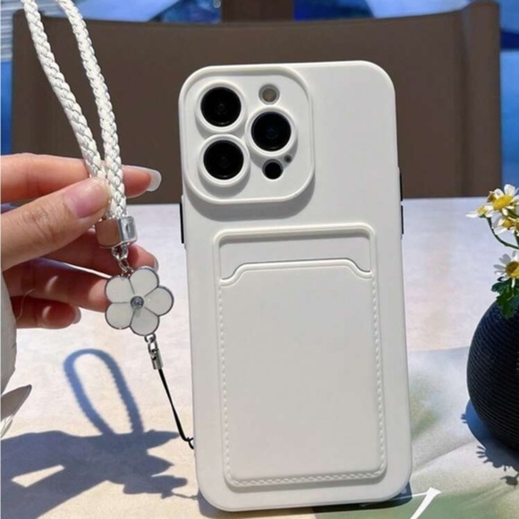 ⚠️Clearance🌟iPhone 14/Pro/Pro Max Phone Case With Card Slot And Lanyard - Picture 2 of 5
